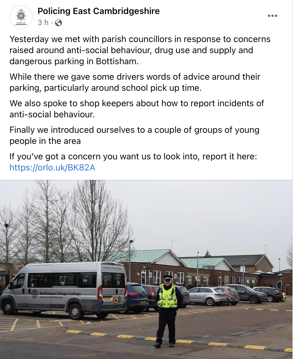 Police Visit Bottisham